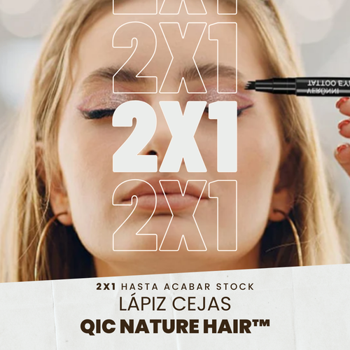 2x1 Lápiz QIC Nature Hair™ – El único lápiz que resiste al agua